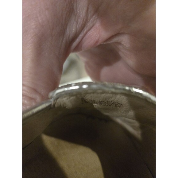 Michael Kors Fulton Ballet flat moccasin sparkly silver in Size 8 - Picture 4 of 5